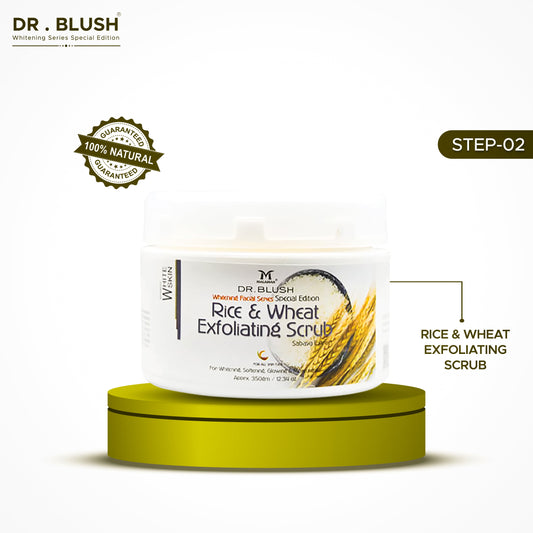 Dr Blush Rice & Wheat Whitening Facial ( full set ) [ 5 items ]